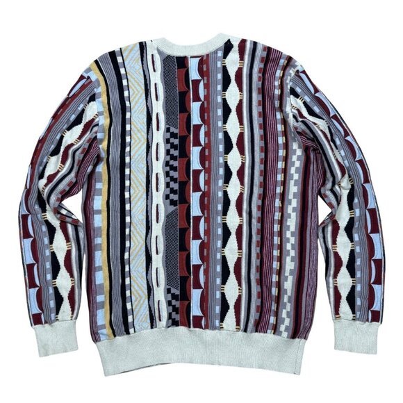 PACSUN 3D Knit Sweater Vintage Style Cosby Coogi Small - Picture 2 of 7